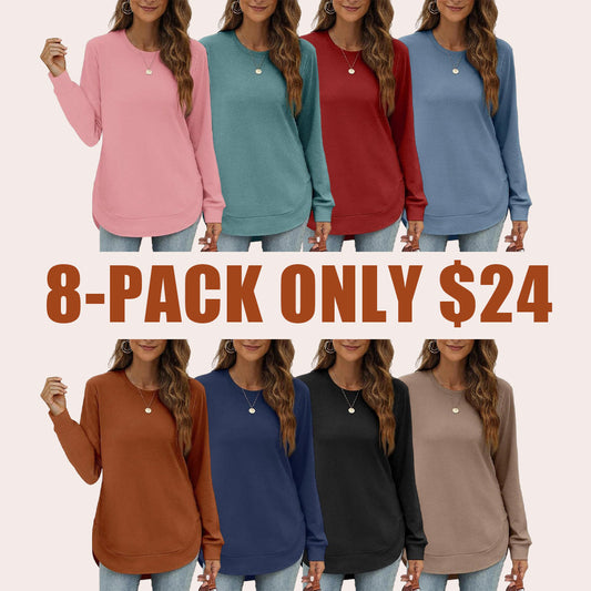 Cozy High-Low Crewneck Sweatshirt