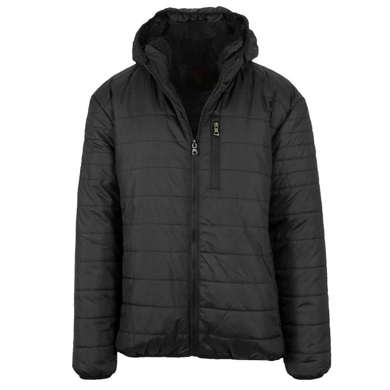 Men's Classic & Sherpa Fleece Lined Hooded Puffer Jacket