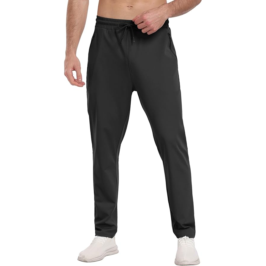 Men‘s Athletic Sweatpants with Zipper Pockets