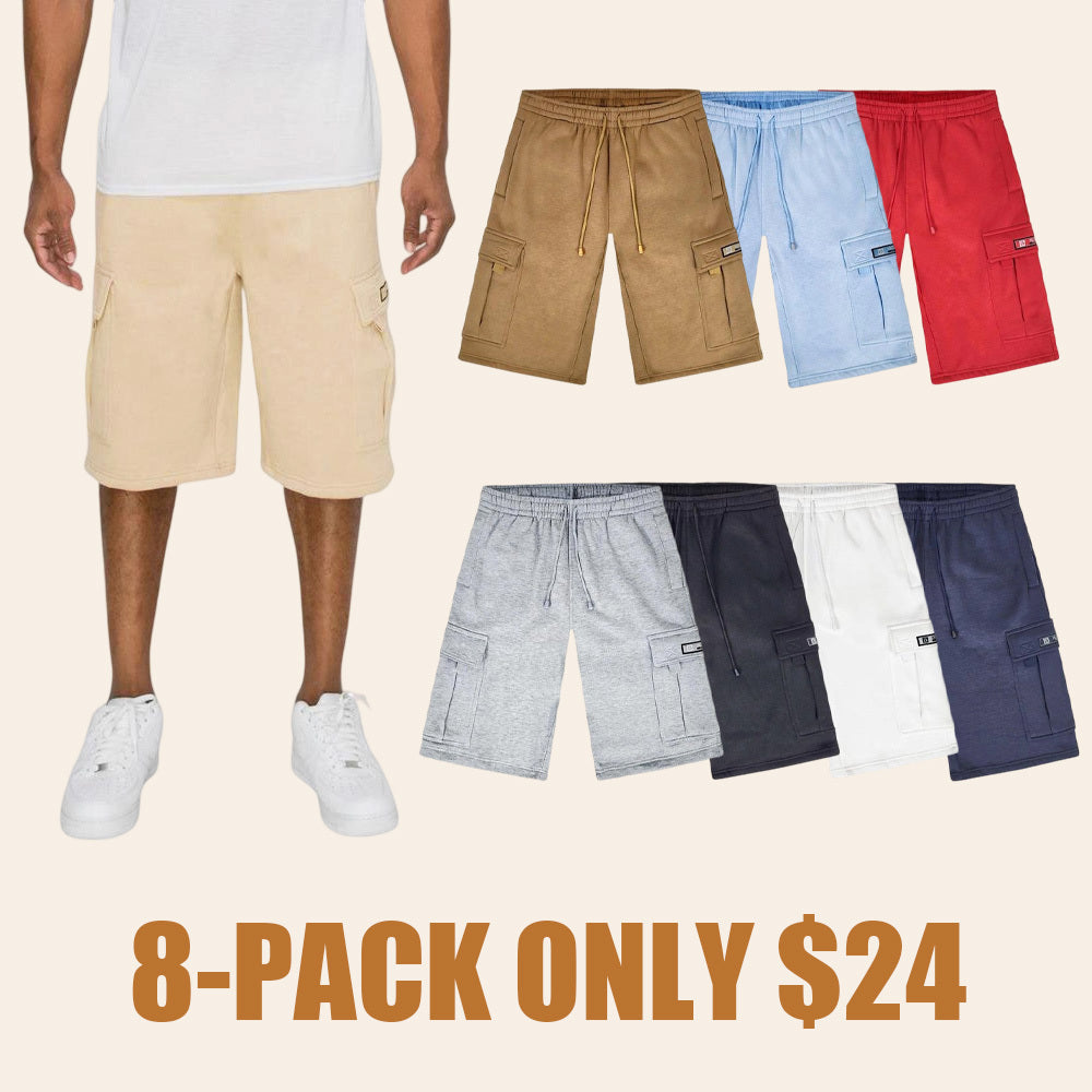 Baggy fit Fleece Shorts Menswear Cargo