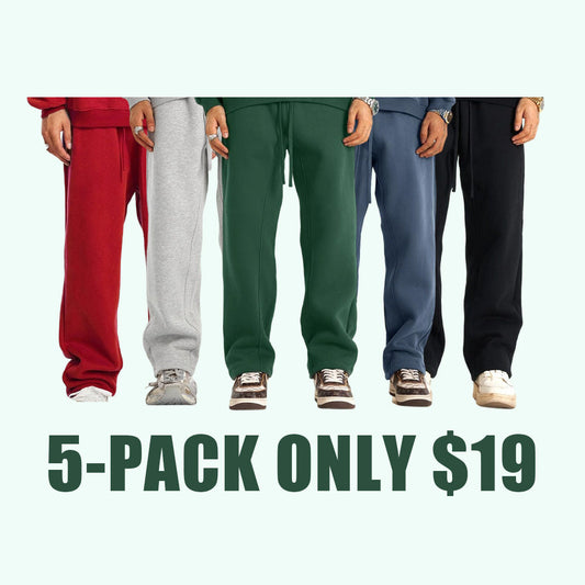 600GSM Baggy Fleece Sweatpants – Unisex Retro Streetwear
